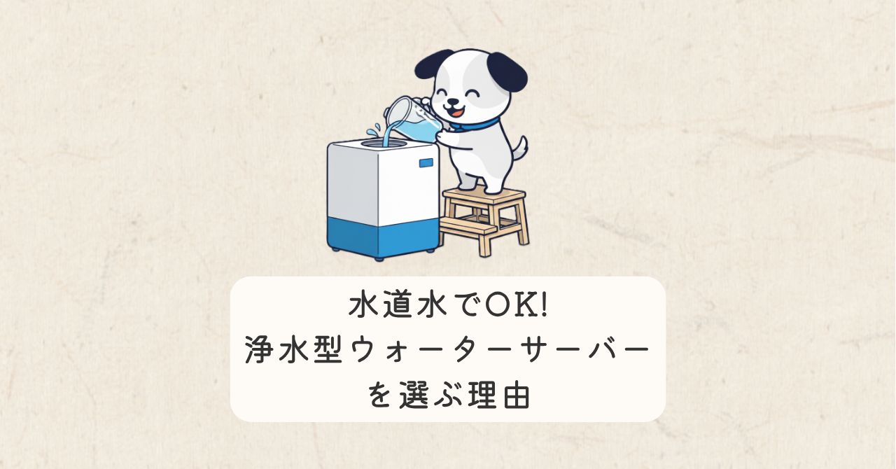 水道水でOK！浄水型サーバーが選ばれる理由と、月々の料金を安く抑えるコツ